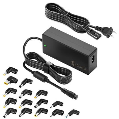 90W Laptop Charger Universal 15V-20V Power Supply Adapter. | for 15V 18V 19V 19.5V 20V Lenovo HP Dell ASUS Acer Samsung Sony Fujitsu Notebook Chromebook Power Supply Cord with 15 Tips