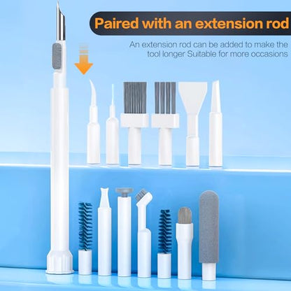 34-in-1 Electronics Cleaning Kit for iPhone, AirPods, Keyboard, USB C, Port | Professional, Multi-Purpose Cleaning Kit, With Cleaning Putty, Microfiber Cloth, Compact Portable Design White sunoyar - color: White