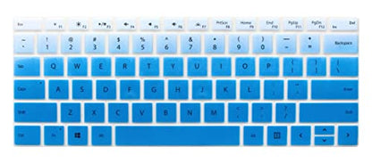 Silicone Keyboard Protective Skin Cover Compatible with 2019 Microsoft Surface Pro 7, 2016-2018 Surface Pro 4 / Pro 5 / Pro 6 (Blue Ombre) - color: Blue Ombre, size: Compatible with Surface Pro 4 5 6 7