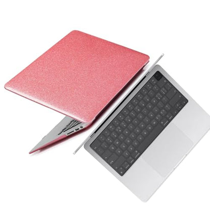 Laptop Shell for MacBook Air 11 inch Case 2015 2014 2013 2012 2011 2010 Release Model A1465 A1370,Air 11.6" Leather Protective Laptop Hard Case & Keyboard Cover,Pink Glitter - color: Pink Glitter, size: Air 11" 2010-2015(A1370/A1465)