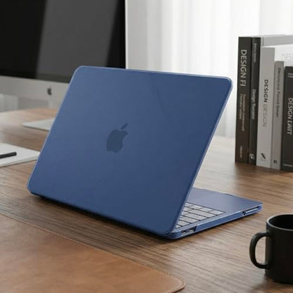 Batianda CrystalMist Case for MacBook Neo 13 Inch 2026, Frosted Indigo | 4-in-1 Bundle Official Color Matched, Frosted Translucent Shell, Anti-Fingerprint Matte Finish, Slim Lightweight Protection - color: Matte Indigo