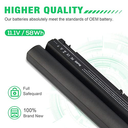 Futurebatt Performance Laptop Battery Replacement for Dell Latitude E6120 E6220 E6230 E6320 E6320xfr E6330 E6430s Series, p/n 312-1241 312-1242 FRROG [Li-ion 11.1v 5200mah] - size: E6320 9.84 3.94 1.77in