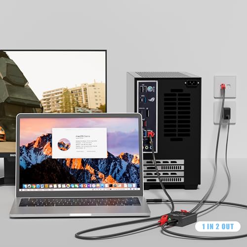 USB-C to 2x RJ45 Ethernet Splitter, Gigabit LAN Adapter, 1Gbps, for MacBook to Ethernet - style: Ethernet Splitter (RJ45+USB-C)