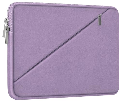 Laptop Case 15.6 inch, Traveling Carrying Computer Bag with Zippered Pocket, Shockproof Protective Laptop Sleeve Compatible for Apple Notebook, HP, Dell, Acer, Asus, Lenovo, Light Purple - color: Light Purple, size: 15.6 inch