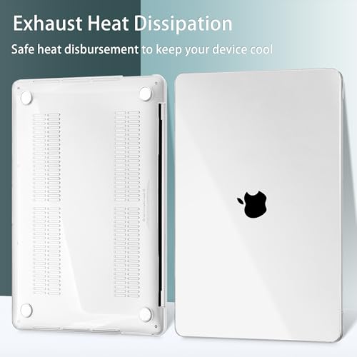 May Chen for MacBook Pro 16 inch 2019 Release A2141,Plastic Hard Shell Case Cover with Screen Protector & Keyboard Cover for MacBook Pro 16 Retina with Touch Bar and Touch ID - Crystal Clear - color: Crystal Clear