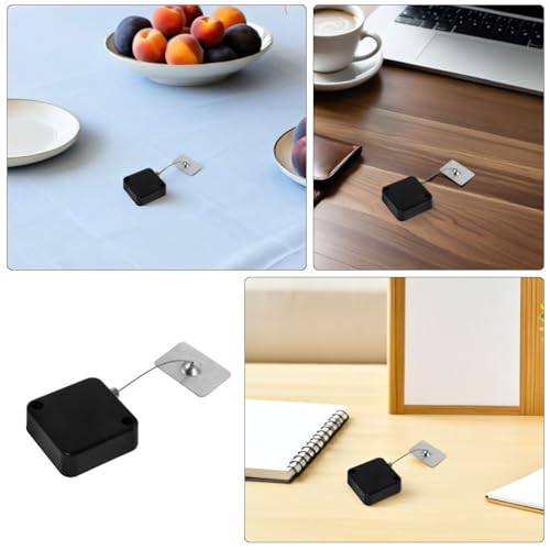 DOITOOL 4pcs Retractable Anti-Theft Cable Lock: Automatic Cable Lock Case with 1M Steel Wire - Gaming Controller Tether for Merchandise Security Electronics Display