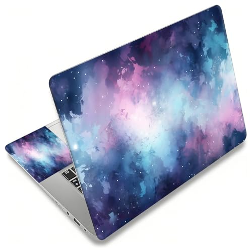 Laptop Skin Sticker Decal, Universal Reusable Vinyl Laptop Cover for 12" 13" 13.3" 14" 15" 15.4" 15.6" Notebook PC, Waterproof Scratch-Resistant with 2 Wrist Pads, Easy to Apply & Remove,Art Galaxy - color: Art Galaxy