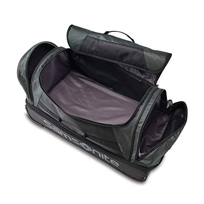 Samsonite Andante 2 Wheeled Duffel Bag – 28-Inch Durable Rolling Luggage with Inline Skate Wheels, Push-Button Handle & Spacious Compartments – Travel-Friendly and Lightweight - Moss Green/Black - color: Moss Green/Black, size: 28-Inch
