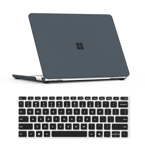 Se7enline Compatible for 2025 Microsoft Surface Laptop 13 Windows PC (Model# 2095) with Snapdragon CPU & Copilot Lightweight Durable Scratch-Resistant Easy Install, with Keyboard Cover, Matte Black - color: Matte Black, size: 13 inch