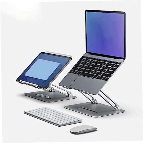 MERRYHAPY Aluminum Laptop Cooling Pad 2 Fans Strong Wind Quiet Laptop Cooler Ventilated Stand for 17.3 Inch Notebook