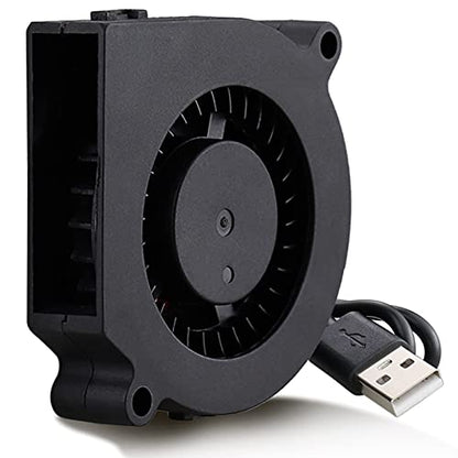 GDSTIME 60mm x 15mm USB Blower Fan w/ 3 Speeds Control 5V DC Brushless Fans | Adjustable, 6015, Small Turbo Blowers, for Helmets, Costumes, Mini PC Cooling Ventilaiton - size: 60mm x 15mm