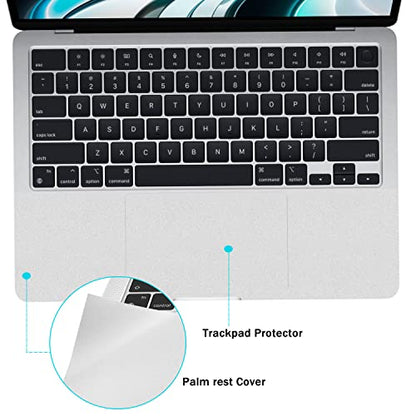 Palm Rest Skin for 2026-2022 MacBook Air 13.6" M5 M4 M3 M2 Chip Model A3449 A3240 A3113 A2681 Wrist Rest Protective Skin Cover (Silver) - color: MacBook Air 13.6（Silver）