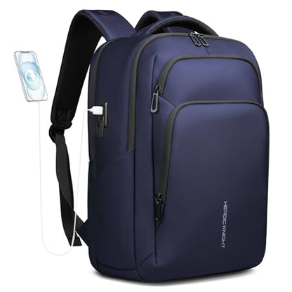 17.3 Inch Laptop Backpack for Men Women, 30L Travel Backpack | Carry-On Flight Approved,Work Computer Backpack with USB A&C Port,Business Laptop Bag,WaterResistant Anti-Theft Daypack - color: Blue