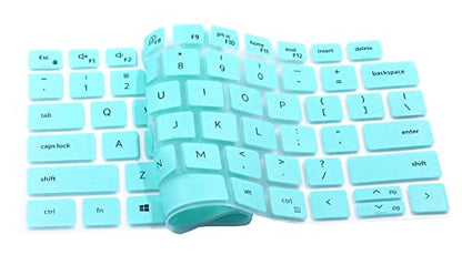 Silicone Keyboard Cover Skin Compatible for Dell Latitude 14" 5420 7410 7420, Dell Latitude 15.6" 7520, Dell Latitude 9000 9510 9520 9420 Laptop (Mint) - color: Mint