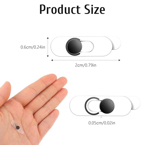 YUXIANLB Single Front Camera Cover, Camera Len Protect Privacy Covers Webcam Blocker Ultra-Thin Transparent Slide Protection Stickers for Laptop Computer Smartphone