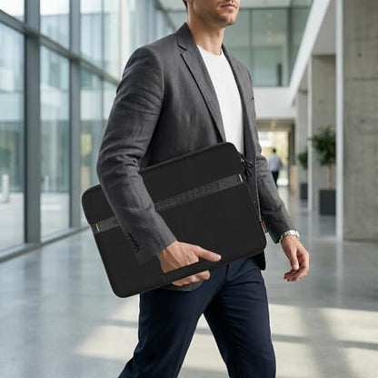 13.3-14 inch Laptop Sleeve Case Protective Briefcase Notebook Computer Bag | Waterproof Polyester, Fits Most Laptop Models, Shockproof Interior, Smooth Zippers, Slim Profile - color: Black, size: 14inch