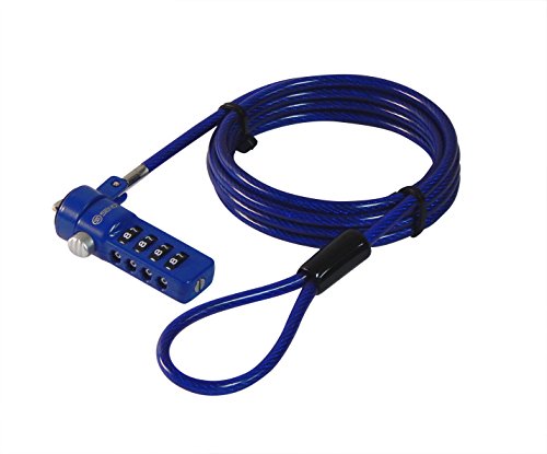Sendt Blue Notebook/Laptop Combination Lock Security Cable - color: Blue