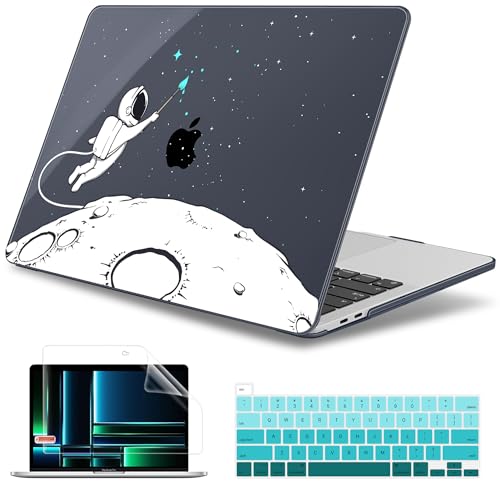 May Chen Case for MacBook Pro 13 inch M2 2023,2022,2021,2020 A2338 M1 A2251 A2289, Plastic Hard Shell Cover for MacBook Pro 13" with Touch Bar Fits Touch ID, Cute Astronaut - color: Cute astronaut