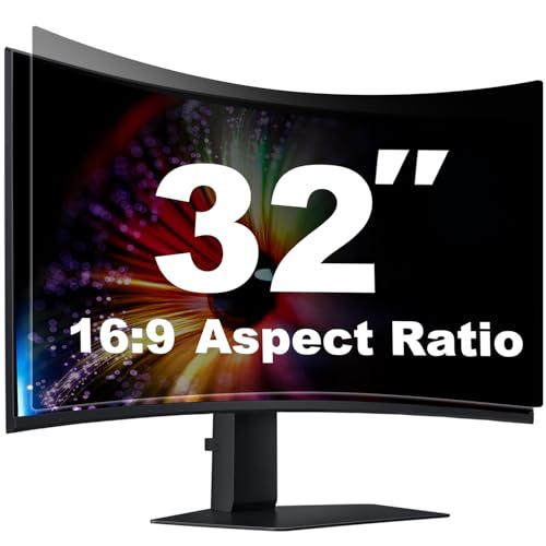 [1 Pack] 32 Inch Computer Privacy Screen for 16:9 Widescreen Monitor, Anti-Glare Privacy Filter, Removable Anti-Scratch Anti-Spy Screen Protector - color: 32 Inch (Diagonal) - 16:9 Aspect Ratio, style: 1 PACK