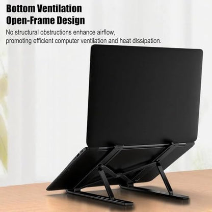 Adjustable & Foldable Laptop Stand | Portable Notebook & Tablet Holder | Portable, Notebook Holder, Tablet Holder
