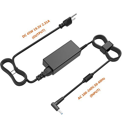45W Ac Adapter Charger/Power Supply for HP 17 17Z 17T 17-AK 17-AR 17-BS 17-BY 17-CA 17-CN:17-ak013dx 17-by1053dx 17-by0021dx by0088cl by1061st 17-bs062st 17-ca0020nr 17-ar050wm 17-cn0021nr cn0025nr