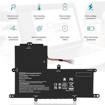 PO02XL 824560-005 TPN-Q166 Laptop Battery for HP Stream 11-R 11-R014WM 11-R010NR 11-Y 11-AH 11-AK 11-AH011WM 11-ah0xx, Pro G2 G3 G4 G5 P002XL 823908-1C1 824536-850 HSTNN-IB7G HSTNN-DB7G 823908-2C1 - size: 8.15*5.39*0.16inch PO02XL