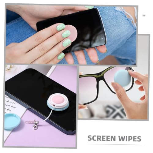 6pcs Macaron Screen Cleaning Durable Microfiber Cleaners for Eyeglasses Phones and Cameras Compact Portable with Reusable Design Removing Dirt Oil and Fingerprints