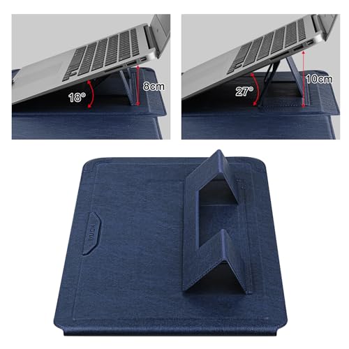 HoYiXi 13.3 Inch Laptop Sleeve Case with Stand - Compatible with MacBook Neo 2026/MacBook Air/Pro 13 (M4/M3/M2/M1 2020-2025), Surface Pro 8 2021, iPad Pro 12.9 & 13-13.3" Dell Acer Laptops,Blue - color: Blue, size: 13-13.3'' laptop