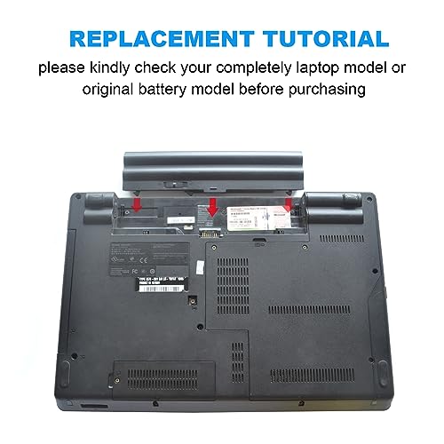Battery for Lenovo ThinkPad E40 E50 E420 E425 E520 E525 L410 L412 L420 L421 L510 L512 L520 SL410 2842 SL510 T410 T410i T420 T510 T520 W510 W520 ThinkPad Edge 14" 05787UJ 05787VJ 05787WJ 05787XJ - size: 7.9x2.1x0.7inch T410