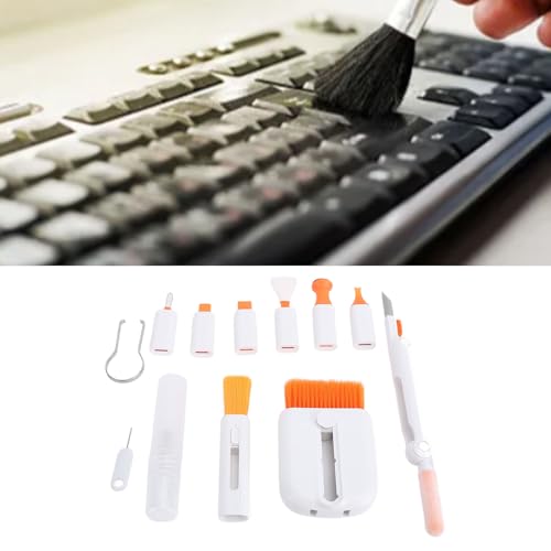 Generic Multi Function Keyboard Cleaning Kit, with Electronic Cleaning Brush Spray for Laptop Phone Camera Earbuds, Laptop Cleans Kit Keyboard Cleaner Brush