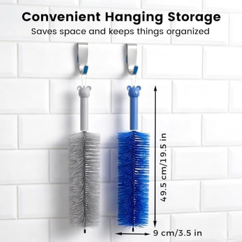 Fan Cleaning Brush, Bendable Cobweb Duster Cobweb Duster, 2026 New Microfiber Head Dusting Brush, Washable ldeal for Electric Fans Air Conditioning, Home Car Vents, Curtain (Gray) - color: Gray