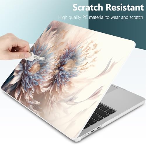 DONGKE for MacBook Air 13 Inch Case M5 2026 M4 2025 M3 M2 2024-2022 A3449 A3240 A3113 A2681, Plastic Hard Shell & Keyboard Cover & Screen Film for MacBook Air 13.6 Inch Case - Beautiful Flower - color: Beautiful Flowers D082