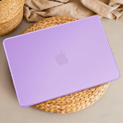 May Chen for MacBook Neo 13 inch Liquid Retina Display ((2026 Release A3404), Slim & Lightweight Protective Case with Screen Protector&Keyboard Cover&Dust Plug, Frosted Purple - color: Frosted Purple