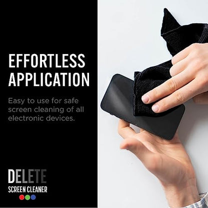 Delete Screen Cleaner 16oz Spray Bottle | Premium Streak-Free, Alcohol & Ammonia-Free Solution for All Devices | Gentle, Odorless & Easy to Use | Improves Visibility & Longevity of Screens - style: 1 Pack, 16oz