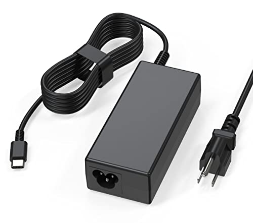 USB C Laptop Charger, 65W Chromebook Charger Compatible with HP Lenovo Dell Asus Acer Samsung Google Chromebook Fast Charger Type C - color: black1