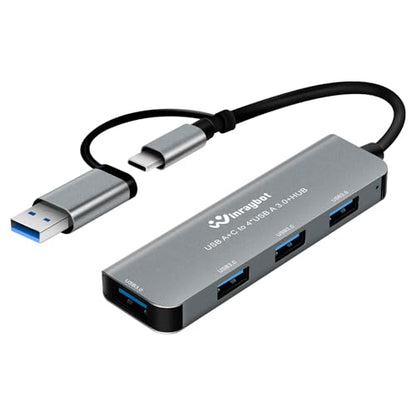 USB Hub Extrended Multiple Port USB 3.0 Hub with 5Gbps High Speed Data Transfer, Compatible with Window Mac Laptop Desktop iMac Surface Flash Drive HDD
