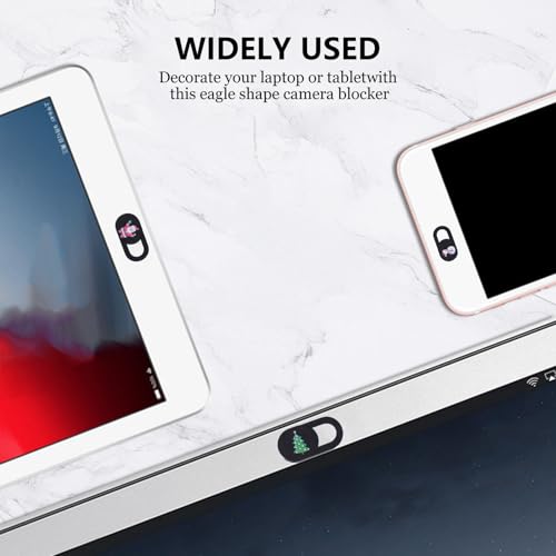 3pcs Webcam Cover Slide for Laptop and Desktop, Christmas Theme Black Anti-Peeping Camera Privacy Protector, Ultra-Thin Sliding Lens Guard for Computer and Tablet Use