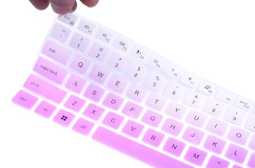 Keyboard Cover Skin Compatible for Dell Latitude 5440 5430 5431 5420 14", Dell Latitude 14" 7440 7430 7420 7410, Dell Latitude 14" 9000 9420 9430, Dell Latitude 9520 9510 7520 15.6" (Gradient Purple) - color: Gradient Purple