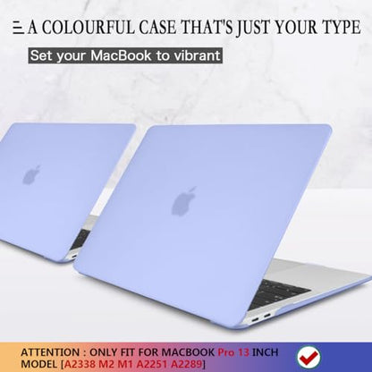 CISSOOK Compatible with MacBook Pro 13 Inch Case 2023 M2 Chip, Hard Shell Case & Keyboard Cover for MacBook Pro 13 inch with Touch Bar 2020-2023 Release M2&M1 A2238 A2289 A2251 Model, Sierra Blue - color: Sierra Blue
