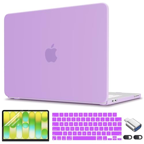 CISSOOK for MacBook Neo Case 13 inch 2026 Purple A3404 with A18 Pro Chip | 5in1 Set Hard Shell Case, Keyboard Cover, Screen Protector, Scratch Resistant, Ultra-Thin, for Office & Travel - color: Matte Purple