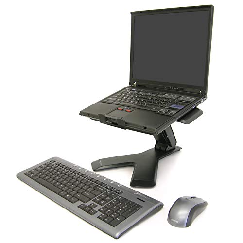 Ergotron – Neo-Flex Elevated Laptop Stand for Desk, 6 Inch Adjustable Height – for Laptops up to 21 Inches – Black