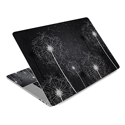 12.1 13 13.3 14 15.4 15.6 Inches Laptop Skin Sticker Decal Universal Netbook Skin Sticker Reusable Notebook Art Decal Protector Cover Decal (Black Dandelion) - color: Black Dandelion