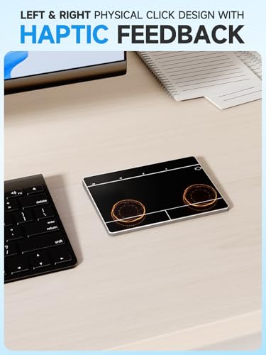 Wireless Bluetooth Trackpad for Windows 10 & 11, 3-in-1 Connectivity Modes,High Precision Control, Portable Multi-Touch Gestures touchpad for PC & Laptop (Black)