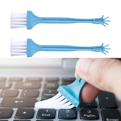 5Pieces Computer Keyboard Tool Electronic Small Brush for Office Worker and Frequent Laptop Users - color: Blue