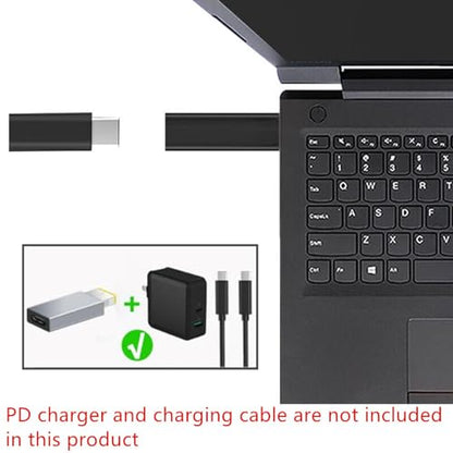 CHICHIYANG USB-C to PD Adapter, Type C to Square USB DC-in Jack Power Converter for Laptops