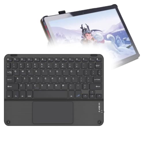 BoxWave Keyboard Compatible with Simbans PicassoTab X (10.1 in) - SlimKeys Bluetooth Keyboard with Trackpad, Portable Slim TouchPad - Jet Black