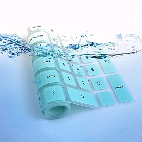Keyboard Cover for 2026 2025 Dell 15 Laptop DC15250 DC15255 15.6" Dell Inspiron 15 3510 3511 3515 3525 3530 3535 5510 5515 5518 7510 15.6", Vostro 3510 3520 3530 5510 5515 15.6, Inspiron 7610 - color: MintGreen