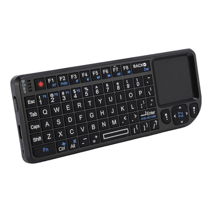 Portable Touchpad Keyboard, Small Thin Touch Keyboard, 2.4GHz Wireless USB Rechargeable Backlit with Integrated Trackpad for PC PS