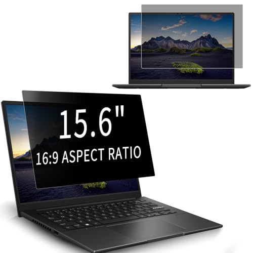 For 15.6 Inch 16:9 Laptop Privacy Screen Protector | Removable for Lenovo/HP/Dell/Acer/ASUS/Samsung & Other 15.6 Inch 16:9 Laptops Anti-fingerprint, Anti-Glare, Anti-scratch - size: 15.6 Inch 16:9