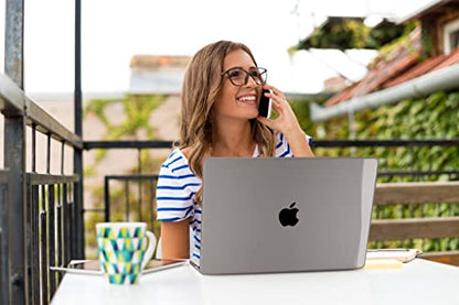 Teryeefi for m5 MacBook Air 13.6 Inch Case 2022-2025 2026 Model: A2681 M2/A3113 M3/A3240 M4, Hard Shell Cover with Keyboard Cover & USB 3.0 Adapter for New MacBook Air 13 M4 M3 M2 Chip, Crystal Grey - color: Crystal Grey